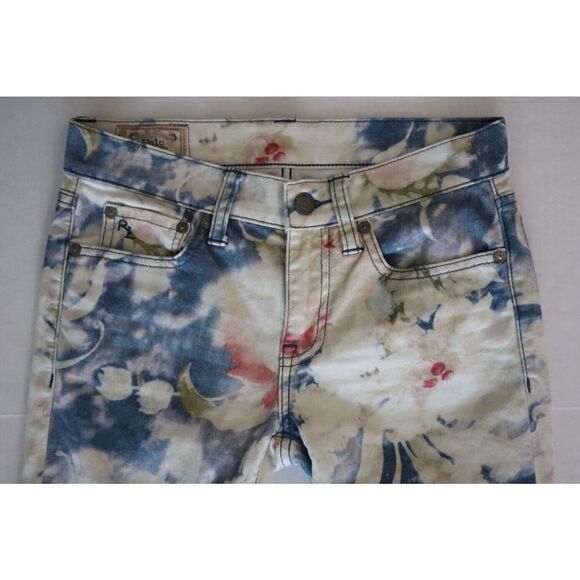 Polo Ralph Lauren Women's Sz 26 Floral Print Emma Tompkins Skinny Jeans - Picture 8 of 15